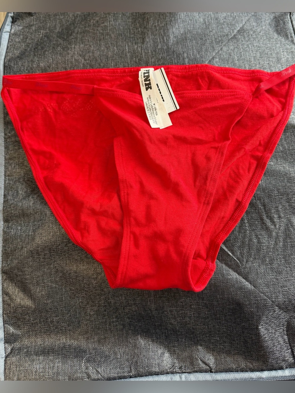 NWT Victorias Secret PINK Bikini Cut Cotton Rhinestone Panties